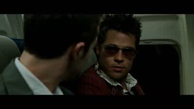 - Everything on a plane's single-serving. - Fight Club