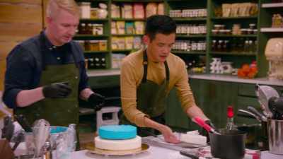 Everything is riding
on this one cake today. - Baking It