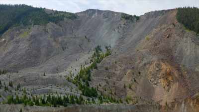 Evidence of its destruction
can still be seen today - Yellowstone: One-Fifty