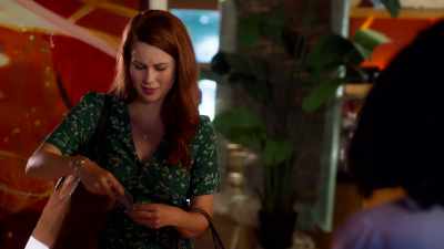 EVIE: Yeah. I found this flier
inside - Mixed Baggage