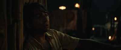 Evil Kaliram decides to celebrate with drinking and dancing girls. - Shantaram