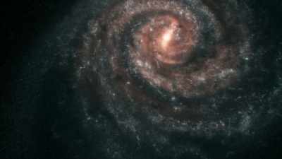 evolving into
the familiar spiralling disk... - Universe