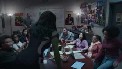 - Exactly.
- (THUDS) - She-Hulk: Attorney at Law