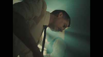 Examining the bodies,
he discovers the prisoners were shot - Rise of the Nazis