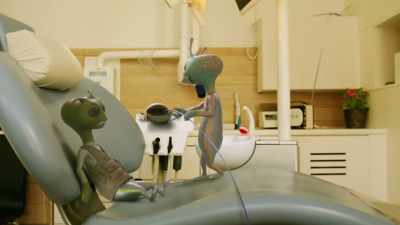 [exasperated lisping] - Alien TV