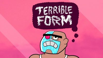 Excellent form on those
hurdles, Grobyc. - Teen Titans Go!