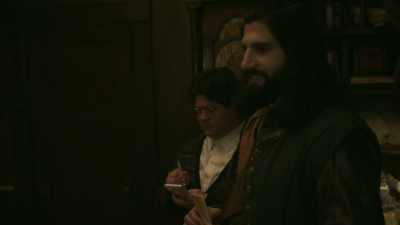 Excellent. Uh, what about
the Baron's bloodlust? - What We Do in the Shadows