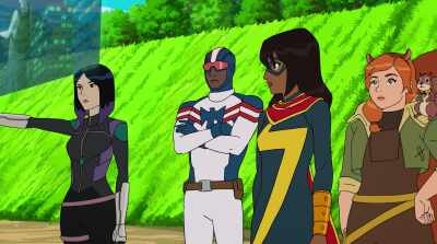 Except that he ran, - Marvel Rising: Secret Warriors