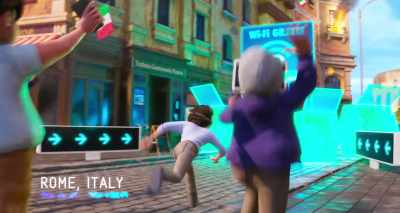 [excited chatter in Italian] - The Mitchells vs the Machines