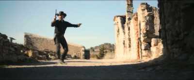 [exciting music]
[gun bangs] - Gunfight at Dry River