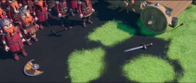(exclaiming and grunting) - Playmobil: The Movie