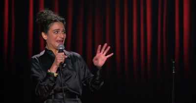 [exclaims]
Wait. Wha-- - Jenny Slate: Stage Fright