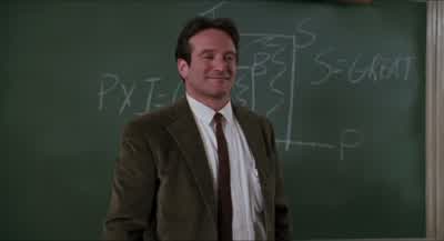 ExcrementThat's what I think of Mr J Evans PritchardWe're not laying pipe We're talking about poetryHow can you describe poetry like American BandstandI like Byron I give him a 42 but I can't dance to it - Dead Poets Society