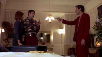 Excuse me gunman who are youDon't play dumb with me assholeI'm the rightful owner of that briefcase you've been carrying around - Dumb and Dumber
