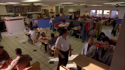 MANAGER: Excuse me, gentlemen, these booths are for paying customers only. - Breaking Bad
