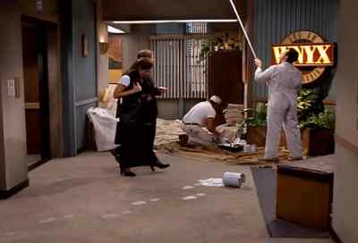 Excuse me.
I think that you spilled
some paint over here. - NewsRadio