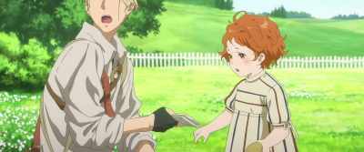 
Excuse me! Lady!
You know if this kid can read? - Violet Evergarden: Eternity and the Auto Memory Doll
