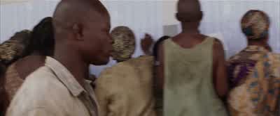 Excuse me, my name's Solomon Vandy-- - Check the list. - Blood Diamond