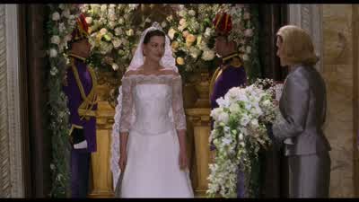 The princess is re-entering the church She's walking down the aisle. - The Princess Diaries 2: Royal Engagement