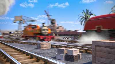 - Excuse me. [stammers] - Thomas & Friends: Big World! Big Adventures! The Movie