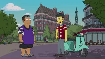 Excuse me, uh,
Ou est le Eiffel Tower? - The Simpsons