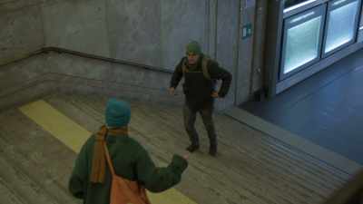 Excuse me. Um...
W-where is the train for... - We Are Who We Are