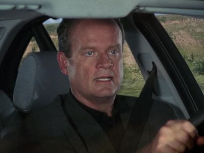 Excuse me, but why do I
have to sit in the backseat? - Frasier