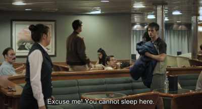 Excuse me! You cannot sleep here! - The Man with the Answers