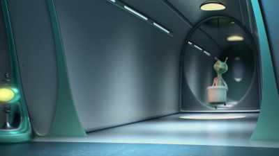 - [exerted humming]
- [sloshing] - Alien TV