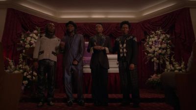 (exhales) So,
if the pallbearers could come, - Pose