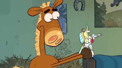 - [exhales] You know what?
Take Hero Horse. - It's Pony