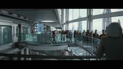 Exit left for the downtown, midtown level. - Star Wars: Andor
