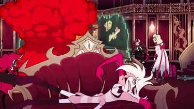 [explosion]
Arghh! What the fuck is with that wall? - Hazbin Hotel