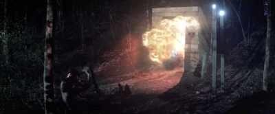 (explosion blasts) - Alien Hunt