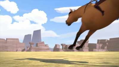 -[explosion]
-[gasps] - Spirit: Riding Free