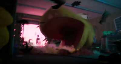 -[explosive whooshing]
-[all grunt] - The Mitchells vs the Machines