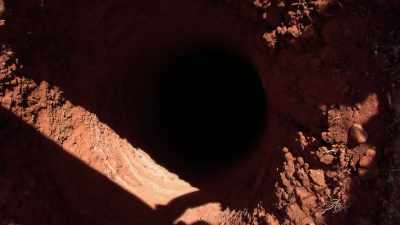 Explosives are relatively
cheap and effective, - Outback Opal Hunters