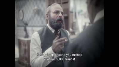 Extras for your scene
cost me 2,000 francs! - Irma Vep
