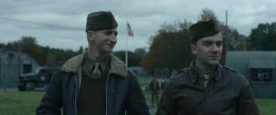 - Eyes front.
- That's enlisted men to my right - Masters of the Air