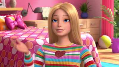 Fair, but no, Peggy is real
and she flies. - Barbie: A Touch of Magic
