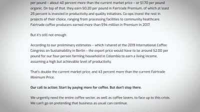 Fairtrade's includes
a recent study that found - Impact x Nightline