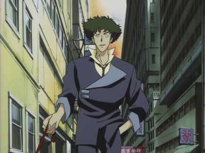 Famous bounty hunter and dog walker. - Cowboy Bebop