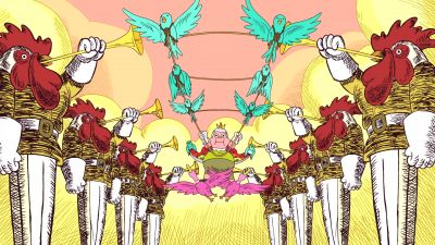 [FANFARE PLAYING] - Clarence