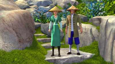 Fang used her powers
to change herself into Mei Li. - The Swan Princess: A Royal Wedding