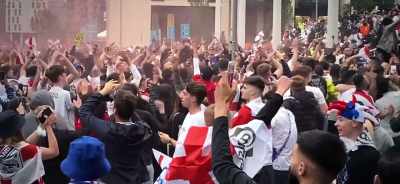 [fans clamoring] - The Final: Attack on Wembley