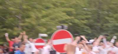 [fans] ♪ Don't take me home ♪ - The Final: Attack on Wembley