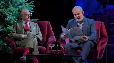 "Far away in a cave on Mount Strumpet
lived the Grouch. - Jack Whitehall: Christmas with my Father