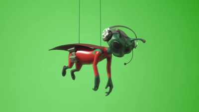- [farting]
- [alarmed muttering] - Alien TV