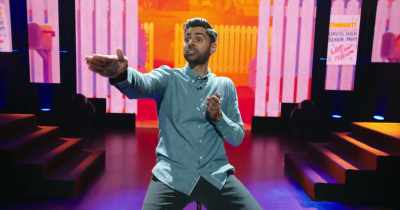 Fast enough to get there, but slow enough
to not get pit stains. - Hasan Minhaj: Homecoming King