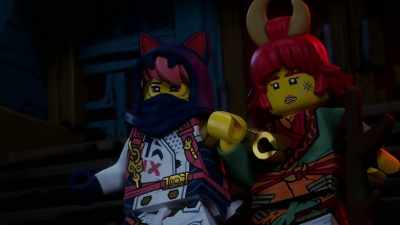 -Faster!
-Almost... [screams] - LEGO Ninjago: Dragons Rising